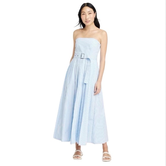A New Day Blue Maxi Sundress with Spaghetti Straps - Picture 1 of 5